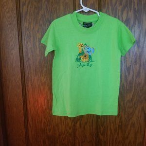 Kids Jambo Kenya Africa  Landscape Gariffe T Shirt Tee Size Large